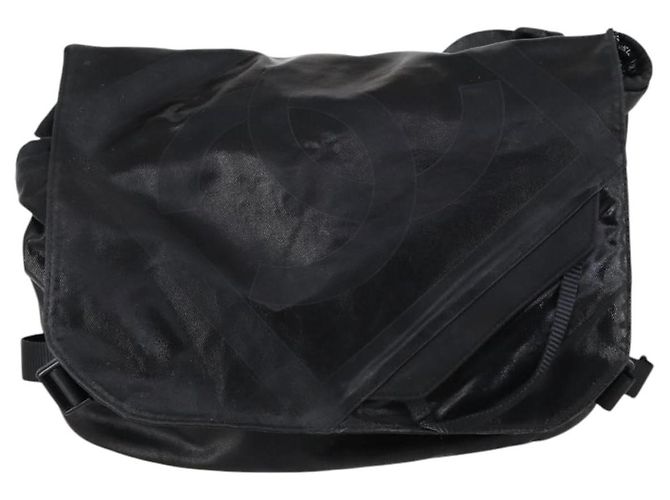 Borsa a Spalla CHANEL in Tela Rivestita Nera Argento CC Auth bs29400 Nero - vista 13
