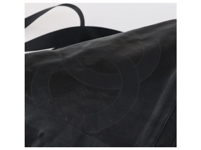 Borsa a Spalla CHANEL in Tela Rivestita Nera Argento CC Auth bs29400 Nero - vista 9