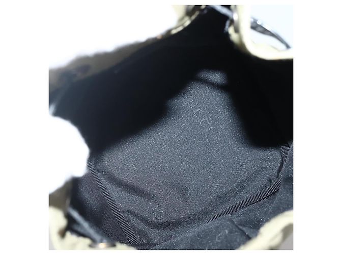 GUCCI Bolsa de cordón de nailon beige 039 0973 Auth hk3094 - vista 11