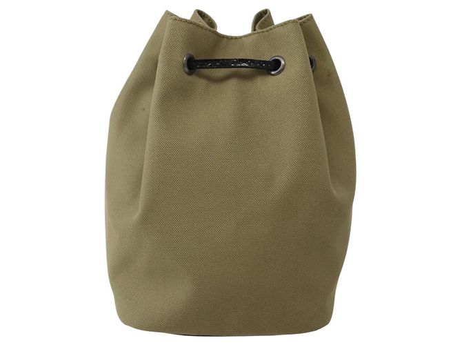 GUCCI Bolsa de cordón de nailon beige 039 0973 Auth hk3094 - vista 13