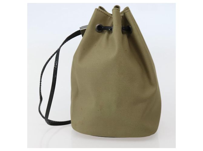 GUCCI Bolsa de cordón de nailon beige 039 0973 Auth hk3094 - vista 3
