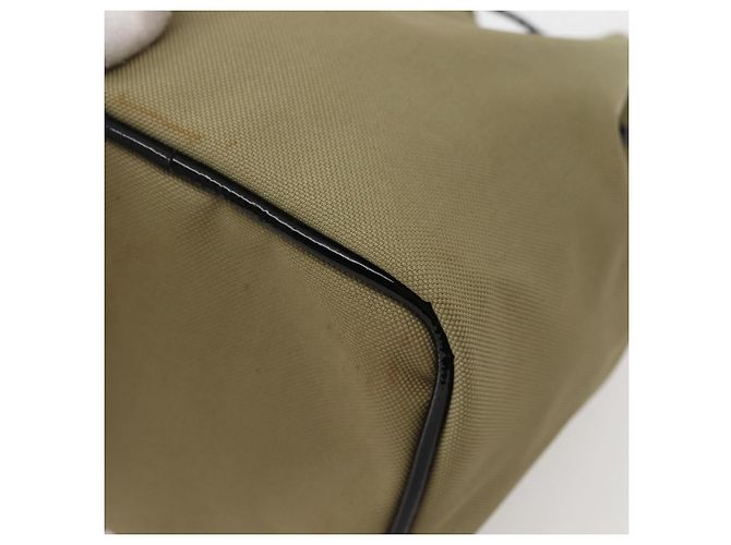 GUCCI Bolsa de cordón de nailon beige 039 0973 Auth hk3094 - vista 9