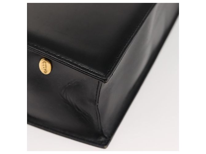 BALLY Borsa a Spalla in Pelle Nera e Oro Auth 143333 Nero D'oro - vista 15