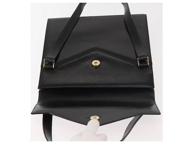 BALLY Borsa a Spalla in Pelle Nera e Oro Auth 143333 Nero D'oro - vista 17