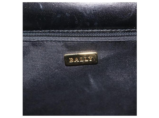 BALLY Borsa a Spalla in Pelle Nera e Oro Auth 143333 Nero D'oro - vista 18