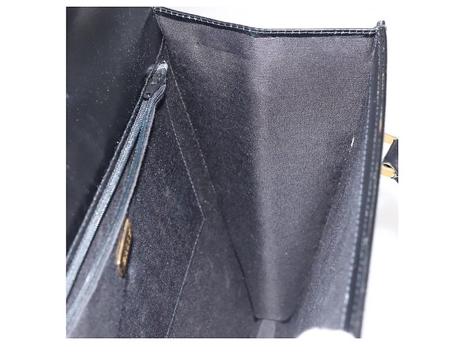 BALLY Borsa a Spalla in Pelle Nera e Oro Auth 143333 Nero D'oro - vista 19