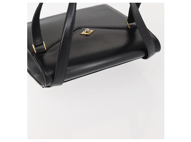 BALLY Borsa a Spalla in Pelle Nera e Oro Auth 143333 Nero D'oro - vista 6