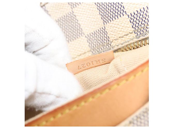 LOUIS VUITTON Borsa a Spalla Naviglio Damier Azur N51189 LV Auth 130676 - vista 12