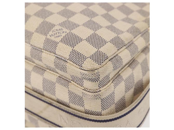 LOUIS VUITTON Borsa a Spalla Naviglio Damier Azur N51189 LV Auth 130676 - vista 16