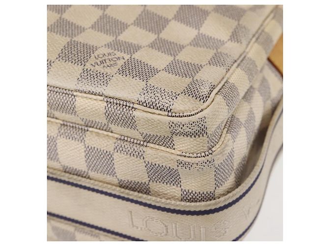LOUIS VUITTON Borsa a Spalla Naviglio Damier Azur N51189 LV Auth 130676 - vista 18