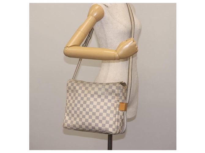 LOUIS VUITTON Borsa a Spalla Naviglio Damier Azur N51189 LV Auth 130676 - vista 25