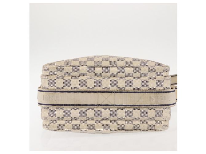 LOUIS VUITTON Borsa a Spalla Naviglio Damier Azur N51189 LV Auth 130676 - vista 5