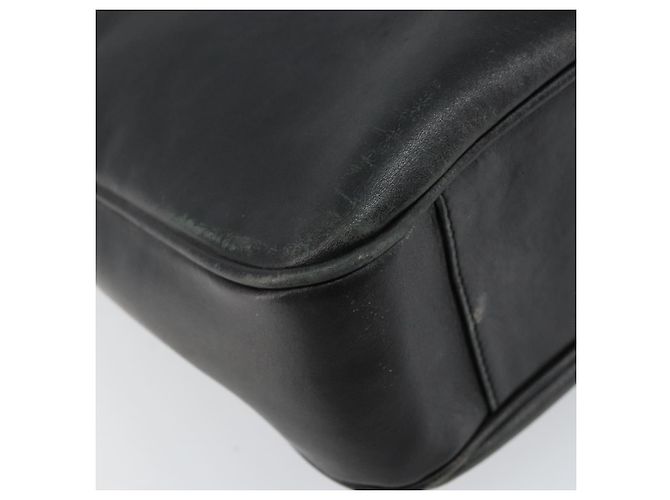 Borsa a mano in pelle Gucci Bamboo nera e oro 001 1998 1638 Auth 142437 Nero D'oro - vista 16