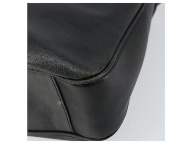 Borsa a mano in pelle Gucci Bamboo nera e oro 001 1998 1638 Auth 142437 Nero D'oro - vista 17