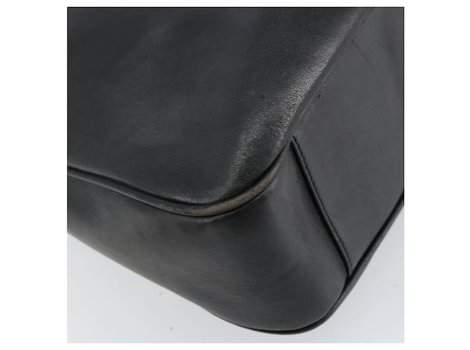 Borsa a mano in pelle Gucci Bamboo nera e oro 001 1998 1638 Auth 142437 Nero D'oro - vista 18