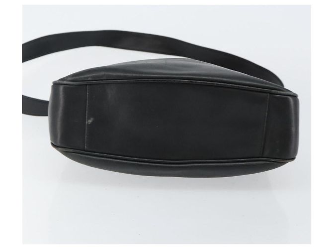 Borsa a mano in pelle Gucci Bamboo nera e oro 001 1998 1638 Auth 142437 Nero D'oro - vista 5