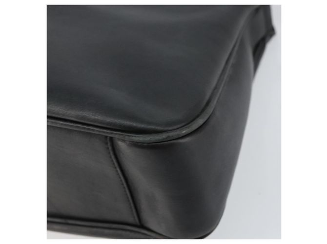 Borsa a mano in pelle Gucci Bamboo nera e oro 001 1998 1638 Auth 142437 Nero D'oro - vista 9