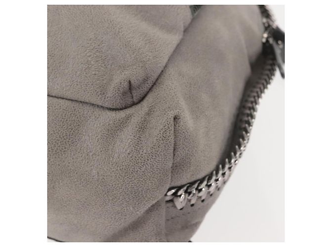 Autre Marque Zaino Falabella in suede grigio argento di Stella McCartney 410905 Auth am9133 - vista 16