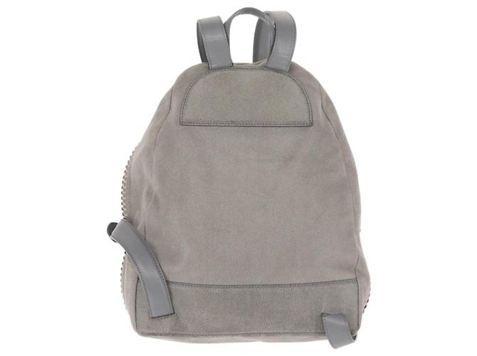 Autre Marque Zaino Falabella in suede grigio argento di Stella McCartney 410905 Auth am9133 - vista 2