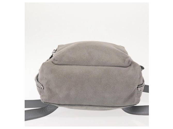 Autre Marque Zaino Falabella in suede grigio argento di Stella McCartney 410905 Auth am9133 - vista 5