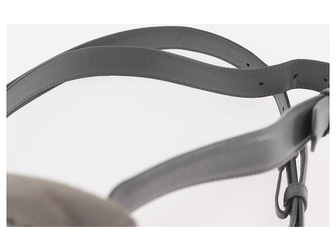 Autre Marque Zaino Falabella in suede grigio argento di Stella McCartney 410905 Auth am9133 - vista 9