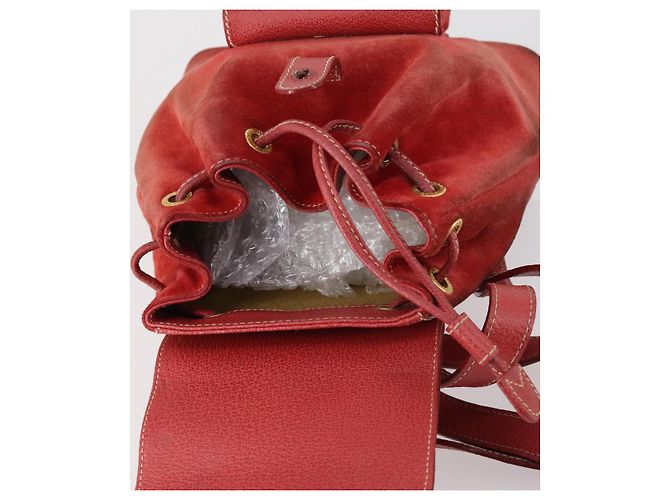Bamboo Zaino in Bambù GUCCI Camoscio Rosso Oro 003 2058 0030 Auth th6356 D'oro - vista 10