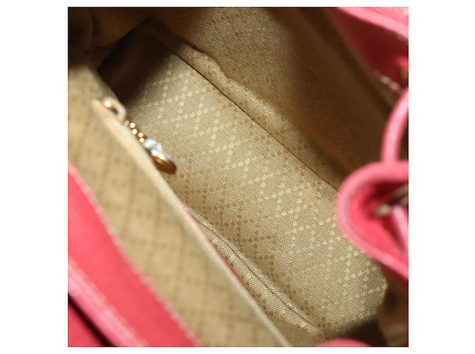 Bamboo Zaino in Bambù GUCCI Camoscio Rosso Oro 003 2058 0030 Auth th6356 D'oro - vista 11