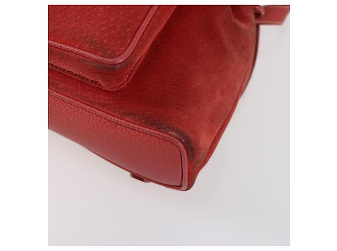 Bamboo Zaino in Bambù GUCCI Camoscio Rosso Oro 003 2058 0030 Auth th6356 D'oro - vista 16