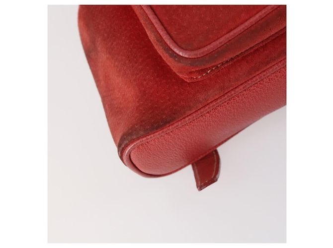 Bamboo Zaino in Bambù GUCCI Camoscio Rosso Oro 003 2058 0030 Auth th6356 D'oro - vista 17