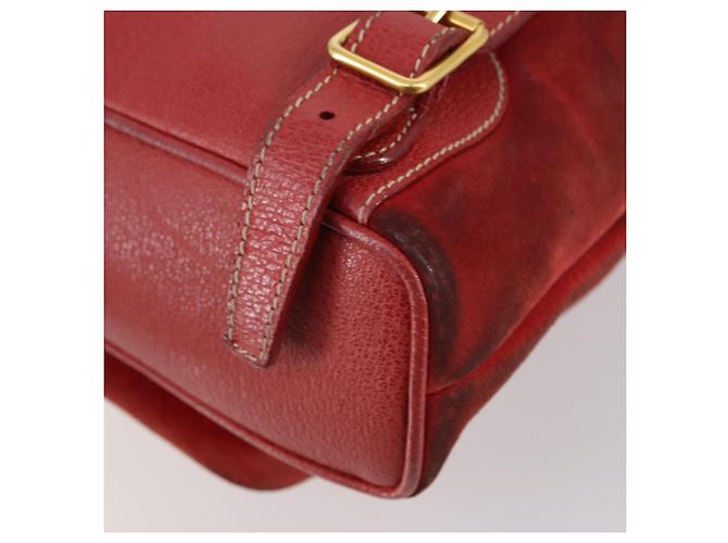 Bamboo Zaino in Bambù GUCCI Camoscio Rosso Oro 003 2058 0030 Auth th6356 D'oro - vista 9