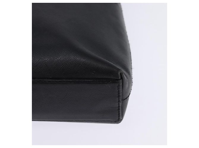 Borsa a Spalla Gancini in Pelle Nera e Oro Auth 144644 di Salvatore Ferragamo Nero D'oro - vista 14