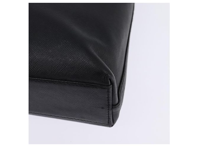 Borsa a Spalla Gancini in Pelle Nera e Oro Auth 144644 di Salvatore Ferragamo Nero D'oro - vista 16