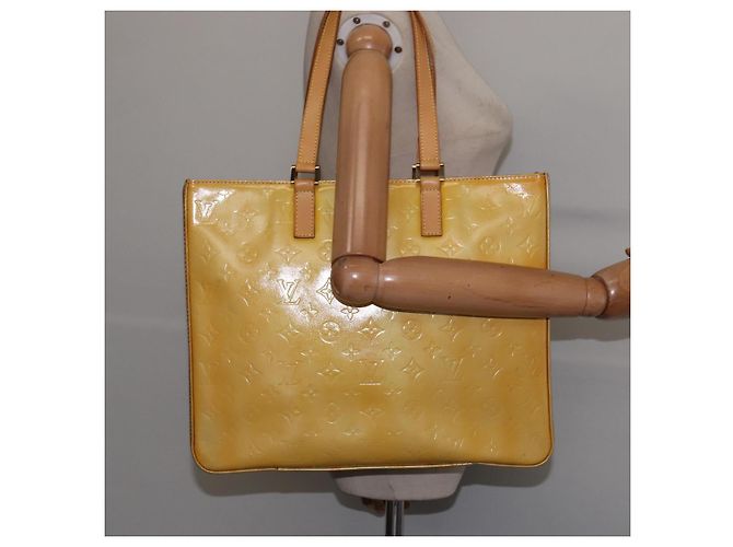 LOUIS VUITTON Monogram Vernis Columbus Tote Bag Grau M91028 LV Auth gh879 - Ansicht 20