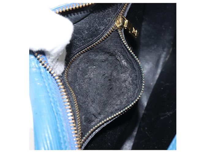 LOUIS VUITTON Bolso de Hombro Epi June Feuille Azul M52155 LV Auth 144802 - vista 11