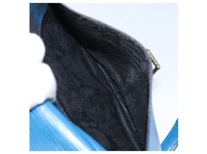 LOUIS VUITTON Bolso de Hombro Epi June Feuille Azul M52155 LV Auth 144802 - vista 22