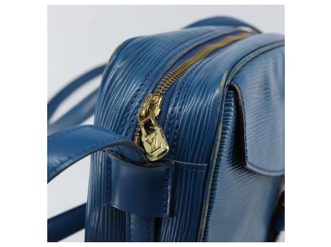LOUIS VUITTON Bolso de Hombro Epi June Feuille Azul M52155 LV Auth 144802 - vista 9