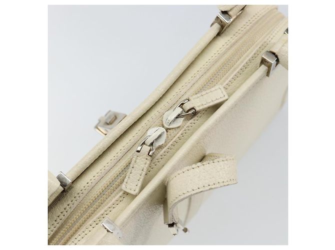 Borsa a mano GUCCI Jackie in pelle bianca argento 002 1071 Auth ti3434 Bianco - vista 10