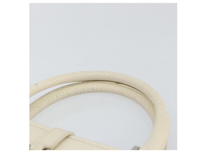 Borsa a mano GUCCI Jackie in pelle bianca argento 002 1071 Auth ti3434 Bianco - vista 14