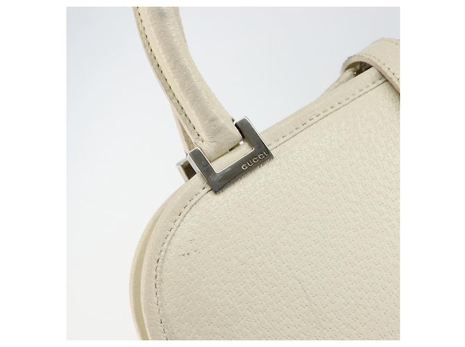 Borsa a mano GUCCI Jackie in pelle bianca argento 002 1071 Auth ti3434 Bianco - vista 9