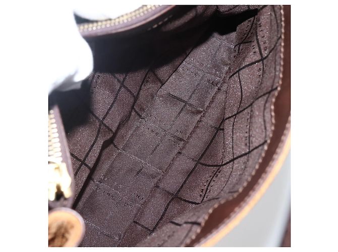 Céline Borsa a mano in tela Macadam C di CELINE marrone e oro Auth 144381 D'oro - vista 11