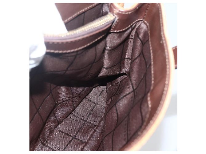Céline Borsa a mano in tela Macadam C di CELINE marrone e oro Auth 144381 D'oro - vista 18