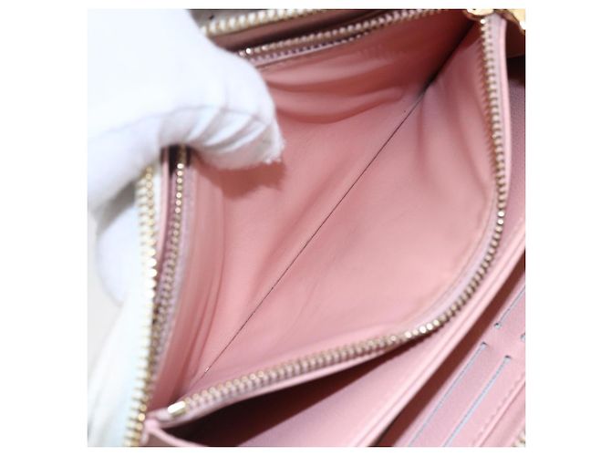 LOUIS VUITTON Monogram Coussin Zippy Long Wallet Rosa M82290 LV Auth 143915 - vista 11