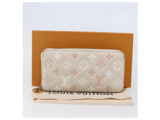 LOUIS VUITTON Monogram Coussin Zippy Long Wallet Rosa M82290 LV Auth 143915 - vista 12