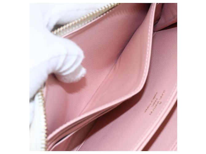 LOUIS VUITTON Monogram Coussin Zippy Long Wallet Rosa M82290 LV Auth 143915 - vista 22
