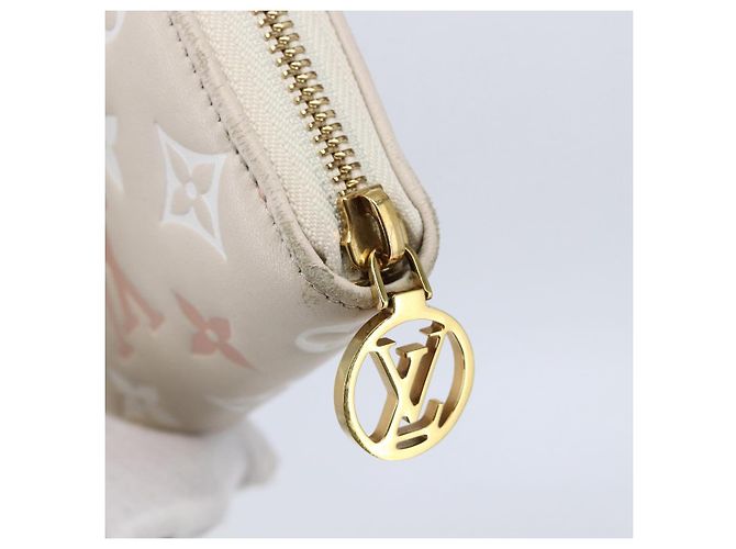 LOUIS VUITTON Monogram Coussin Zippy Long Wallet Rosa M82290 LV Auth 143915 - vista 8