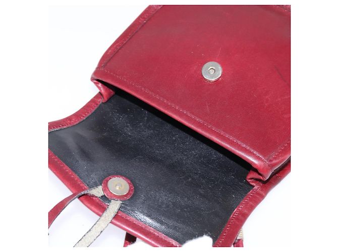 Gucci Borsa a Spalla in Pelle Rossa Auth 145949 Rosso - vista 10