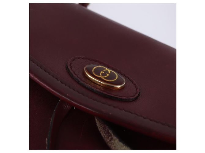 Gucci Borsa a Spalla in Pelle Rossa Auth 145949 Rosso - vista 17