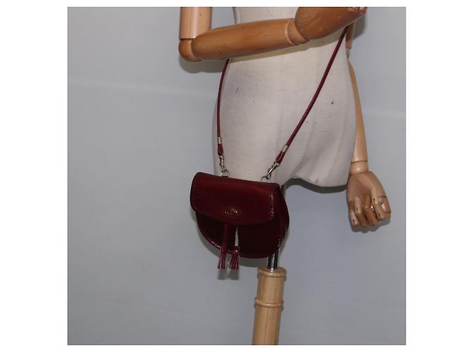 Gucci Borsa a Spalla in Pelle Rossa Auth 145949 Rosso - vista 21