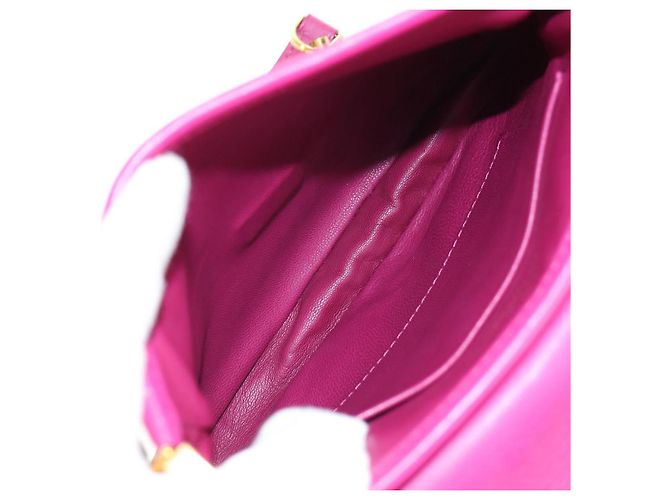LOUIS VUITTON Borsa a Spalla Trappezio Art Deco in Pelle Rosa M97085 Auth 141216V Bordò - vista 10