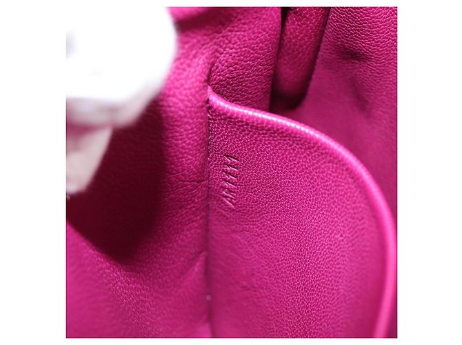 LOUIS VUITTON Borsa a Spalla Trappezio Art Deco in Pelle Rosa M97085 Auth 141216V Bordò - vista 11